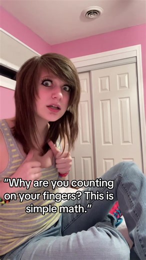 I barely passed third grade ok #scene #scenekid #alt #fyp #funny | counting on fingers