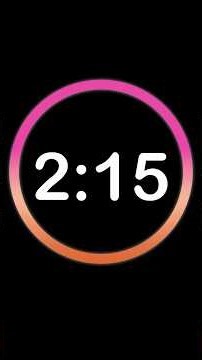 ⏱️ 2 Minute 15 Second Countdown Timer | Clock Ticking Sound & Alarm