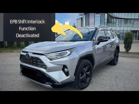 “EPB Shift Interlock Function Deactivated” warning in Toyota