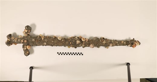Diver finds 900-year-old sword in Mediterranean