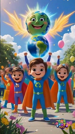 Trash Goes Here! 🗑️ | Color-Coded Bin Song for Kids | Keep Earth Clean 🌍