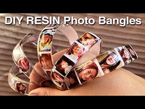 Resin Tutorial: DIY PHOTO BANGLE BRACELETS with little-windows.com