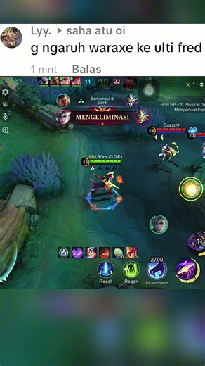 cuma ada tambahan true damage doang, damage physicial mah gak nambah, kecuali pake queen wings dari 4k ke 4,6k #MLBB
