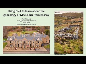 Using DNA to learn about the genealogy of MacLeods from Raasay