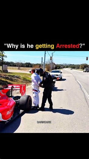 why is he getting arrested 🤔#f1 #hypercar #shorts