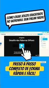 Como criar jogos educativos gratuitos no Wordwall | Passo a passo completo de forma rápida e fácil!