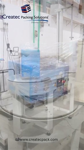Box stretch wrapping machine | Createc packing solutions