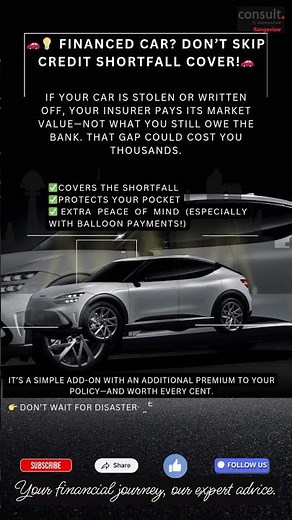 Financed car? Don't skip credit shortfall cover!