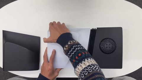 Black Faceplates for PS5 Pro Disc Edition Console with Cooling Vent, Precision Fit, Easy to Install, Replacement Hard Anti-Scratch Side Plates, Cover Plates for PS5 Pro Accessories (Disc Edition)