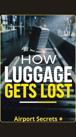 How Luggage Gets Lost In Airport ? #shorts #airport