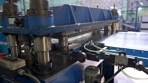 A Hydraulic Press Produces Metal Parts. Stock Video - Video of iron, engineering: 311358607