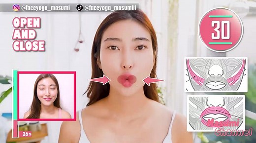 TikTokでMasumi Faceyogaさんをチェック！
