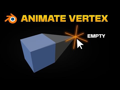 How to use an Empty to animate VERTEX in Blender - Hook Modifier