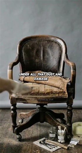Vintage Banker’s Chair Restoration | From Worn Out to Luxury Finish #Shorts