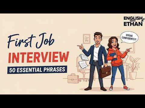 My First Job Interview in English - Learn 50 Essential Phrases (Hindi & English)