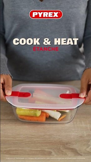 Cuisinez et réchauffez avec le Cook & Heat x Pyrex® !