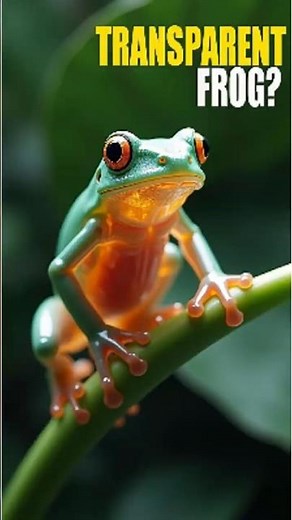 Glass Frog: The Transparent Frog with Visible Organs! #shorts