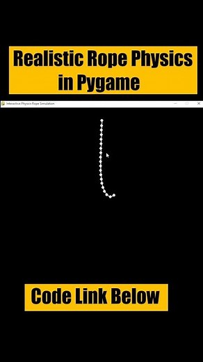 Rope Physics in pygame #programmingphysics