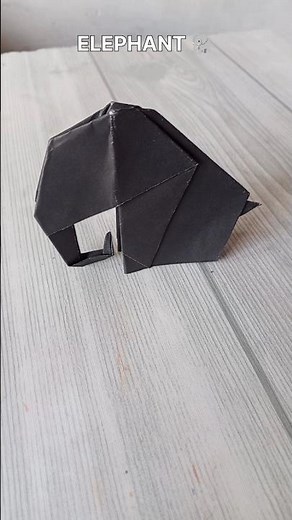 ELEPHANT ORIGAMI| TUTORIAL| HOW TO MAKE ELEPHANT CRAFT| ANIMALS| STEP BY STEP FOLD| ART