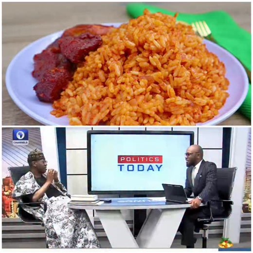 Jollof rice was actually that food that was prepared for prisoners. The origin of jollof is actually from the word wollof and it is Senegalese~ Lai Mohammed, Fmr Minister of Information, speaking on the origin of jollof 📹: @channelstelevision | Lindaikejiblog