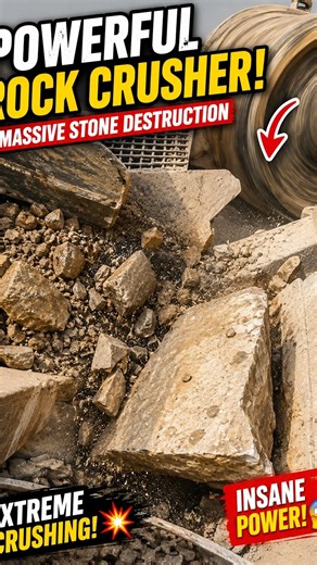 Insane Boulder Crushing | Powerful Rock Crusher in Action