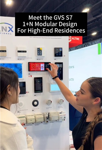 Looking for KNX smart products? Meet the GVS S7:1 N modular design | for high-end residences #knx #smarthome #gvs #smartpanel #smartbuilding