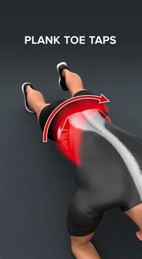 Your Plank Toe Taps Are WRONG 😬 Too Much Rotation!