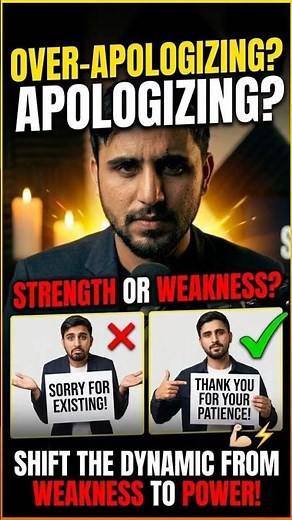 Stop saying SORRY 🛑 #psychology #confidence