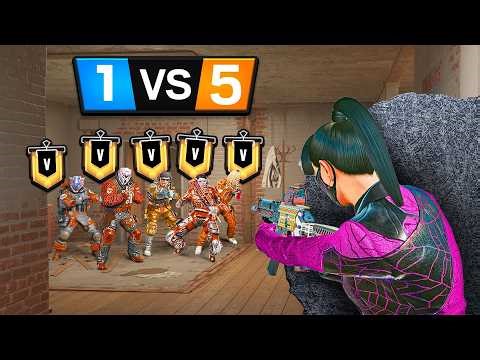 1 CHAMPION Azami vs 5 Bronzes (Rainbow Six Siege)