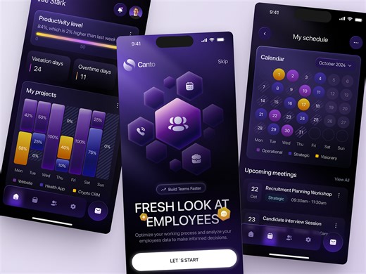 UI-UX for Employee Management & Productivity