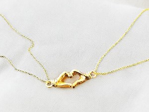 Magnetic Heart Hands Necklace Set: Stainless Steel Couples Jewelry - Etsy