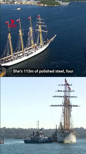Chilean ship sails into Sydney
