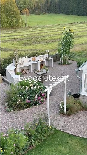 Bygga Utekök / Utegrill 🔥🍃#utekök #utegrill #gardeningtips #gardendesign