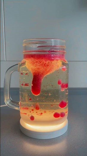 Lava Lamp Experiment Involving An Acid-Base Reaction