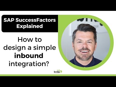 SAP SuccessFactors Integration Center - Design a simple inbound integration