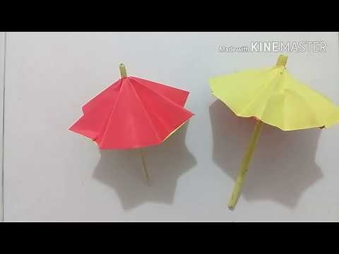 How to make a paper parasol or umbrella 🌂☂