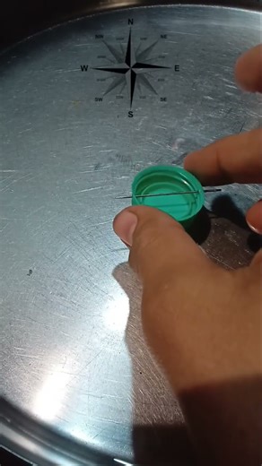 Making Magnetic🧲 Compass at Home😱 //Science🔍 projects//