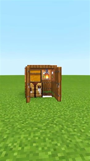 Minecraft Smallest House #shorts #minecraft