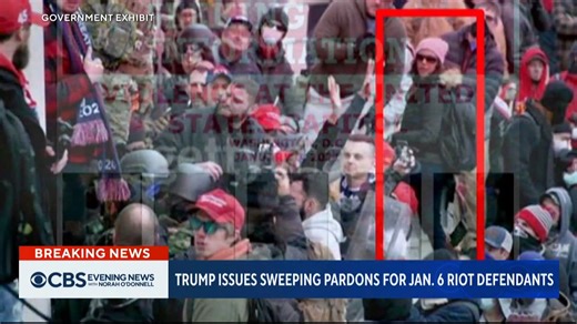 Nearly 1,600 January 6 defendants, including former leaders of far-right extremist groups, have received pardons or reduced sentences after President Donald Trump fulfilled a campaign promise by signing an executive order granting clemency. | CBS Evening News