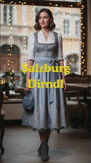 Global Fashion| Austria| Traditional Austrian Dresses| The Rich Lookbook #shorts