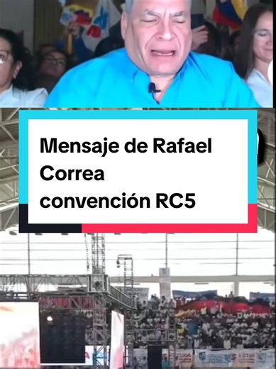 Mensaje de Rafael Correa en la convención de la RC5. Una multitud de más de 4000 militantes y simpatizantes se dieron cita en la gran convención organizada por la primera fuerza política del Ecuador RC5 . La presentación de la nueva presidenta del movimiento Gabriela Rivadeneira y el profundo mensaje de Rafael Correa a sus militancia fueron los momentos más esperados. #Rafaelcorrea #RC5 #correistas @FUTURO EN MOVIMIENTO EC @Rafael Correa Delgado @JenBush24