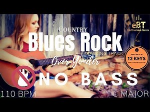 Blues Rock Backing Track in C Major! [NO BASS]