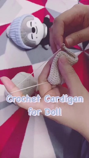 Crochet Cardigan for Doll | SKZoo WolfChan