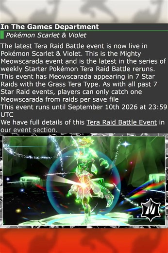 GRASS TERA TYPE MEOWSCARADA ARRIVED!! 7 STAR TERA RAID BATTLE! Pokémon Scarlet & Violet