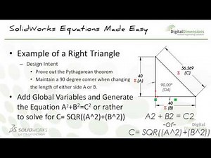 Video Archive: SOLIDWORKS Equations Made Easy