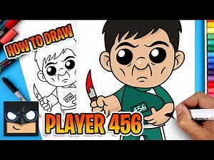 How to Draw Player 456 | Squid Game - Videos For Kids