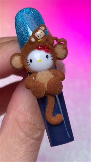 🐒💅 HK Gone Bananas 💅🐒 Sharing this quick tutorial from class just in case you missed it ✨ This was a fast walkthrough of how I sculpt fuzzy character details, build dimension, and lock everything in clean and secure. This one was all about texture control, placement, and patience 🤎 If you were in class, save this as your refresher. If you missed it, definitely study this one 👀💅 Products I used 👇 🖤 Nailz by Dev @‍nailzbydevshop @‍nailz_by_dev — use code NAILDOC • Midnight Rider • Drop To