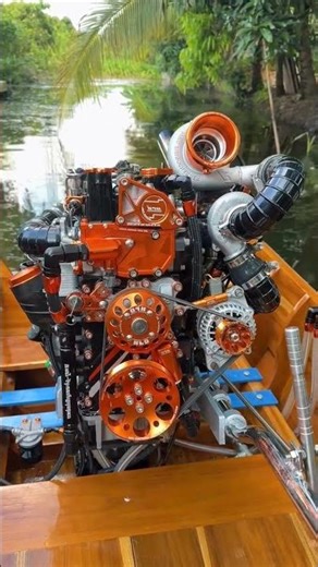 most powerful and beautiful engine #automobile #engine #mechanic #car boat