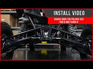 Radius Rods for Polaris RZR Pro R and Turbo R // INSTALL
