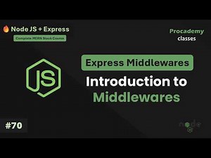 Express.js Middleware Explained: The Request-Response Lifecycle | Part #70